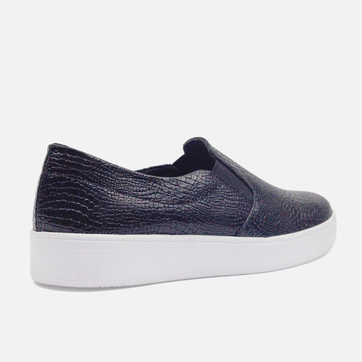 Tenis nova de cuero para mujer - Negro