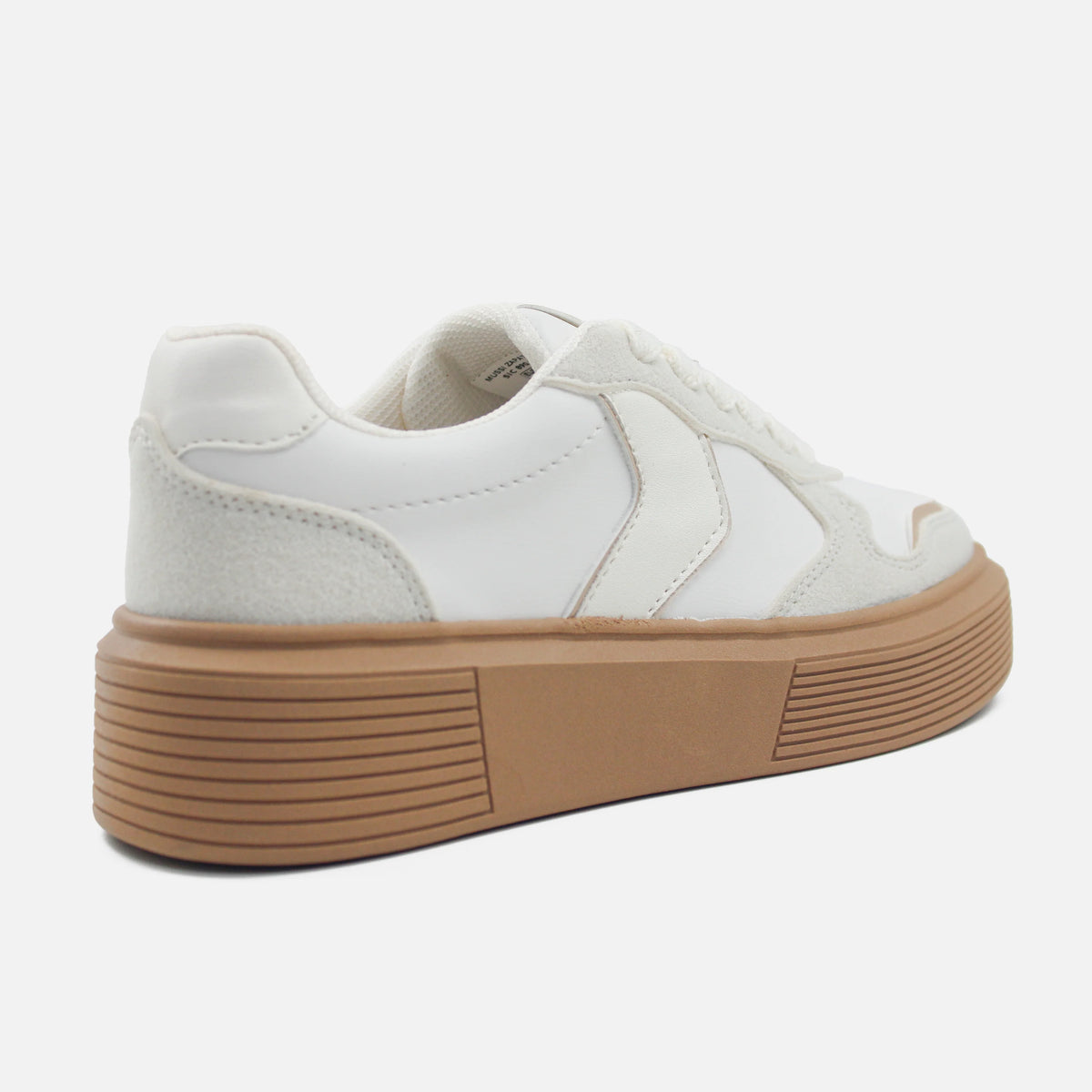 Tenis con plataforma flor de sintético para mujer - Beige