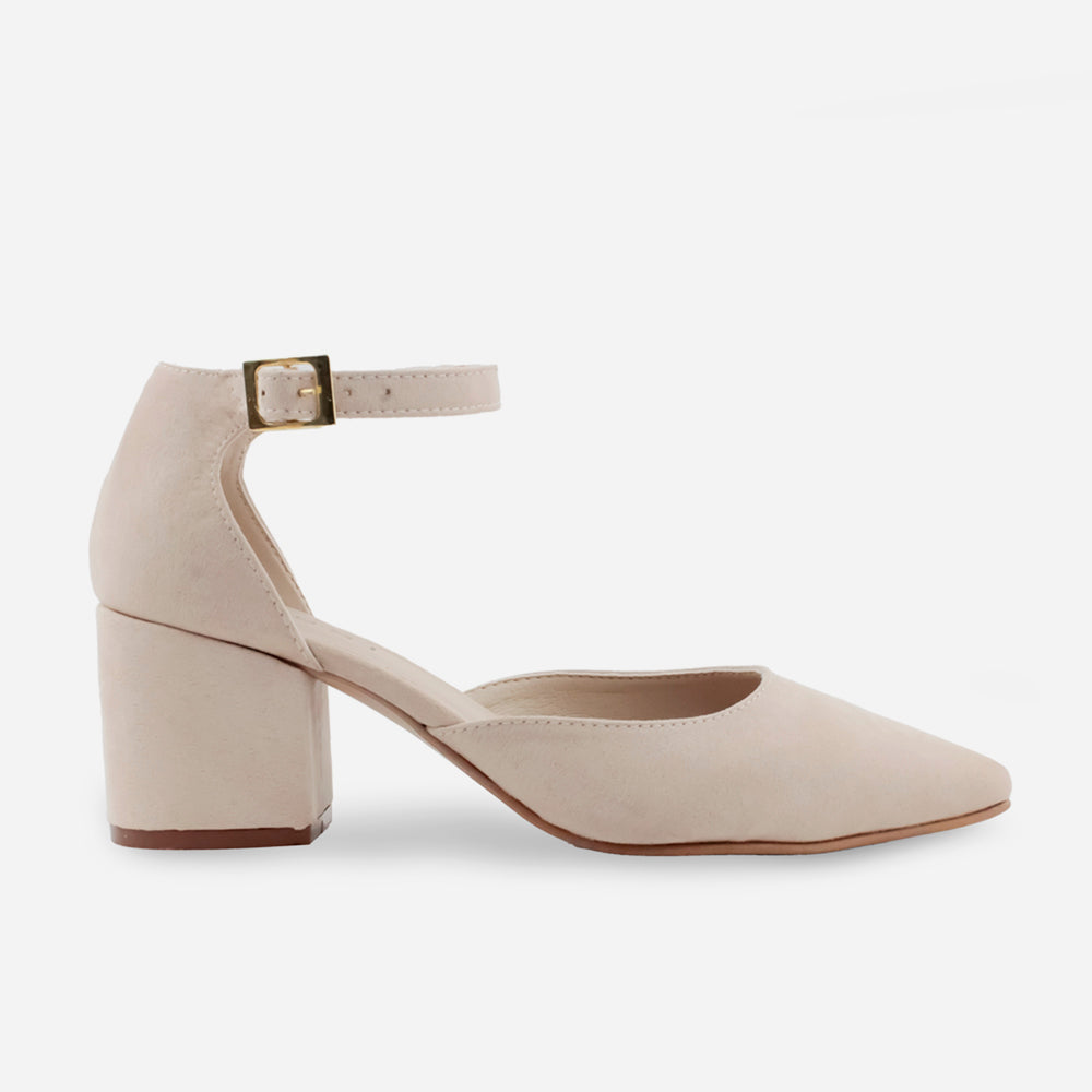 Tacones ersa de sintético para mujer - Beige