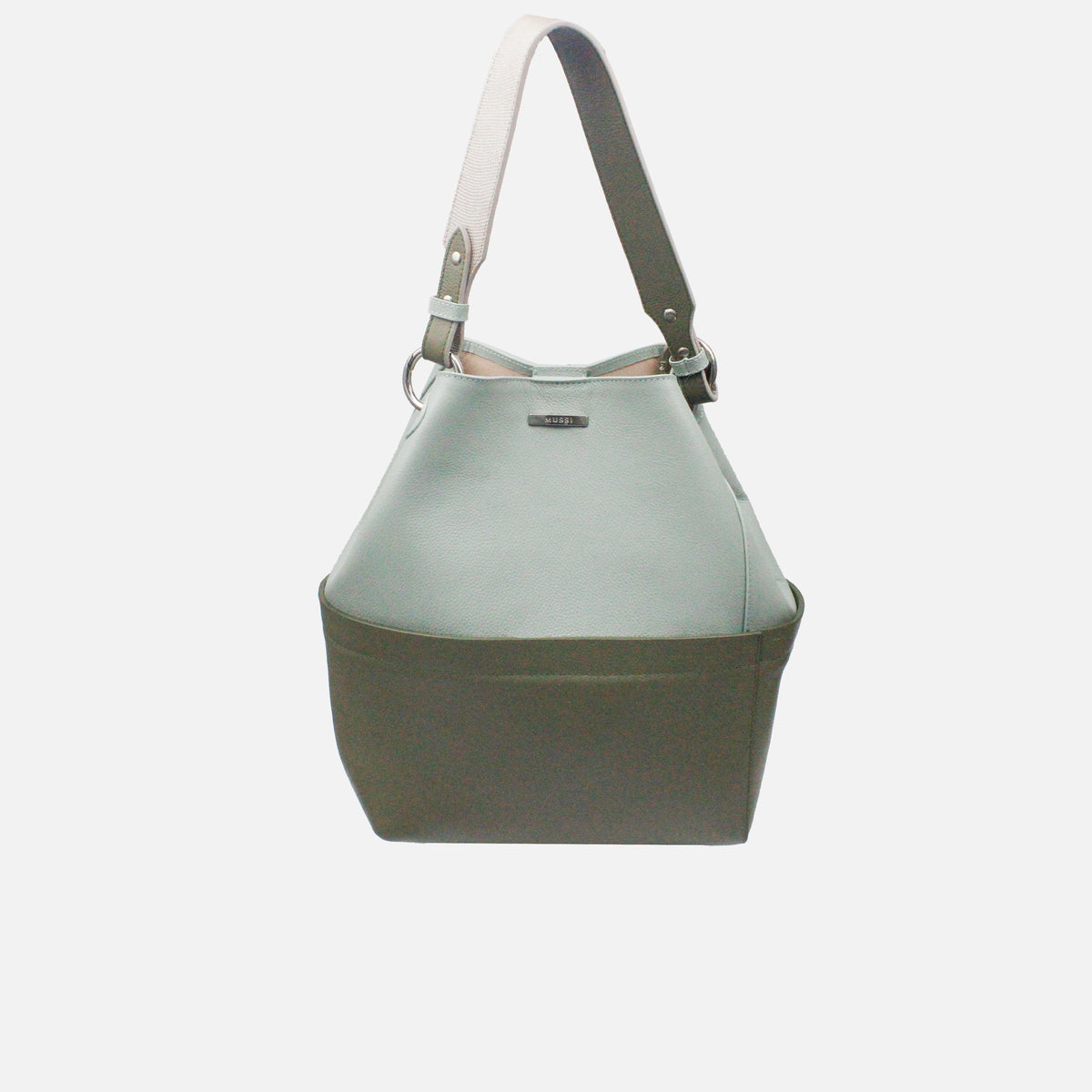 Cartera vivian de cuero para mujer - Menta