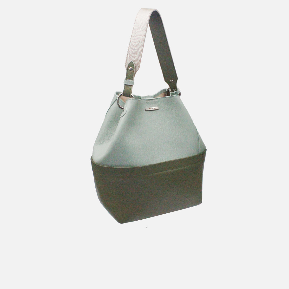 Cartera vivian de cuero para mujer - Menta