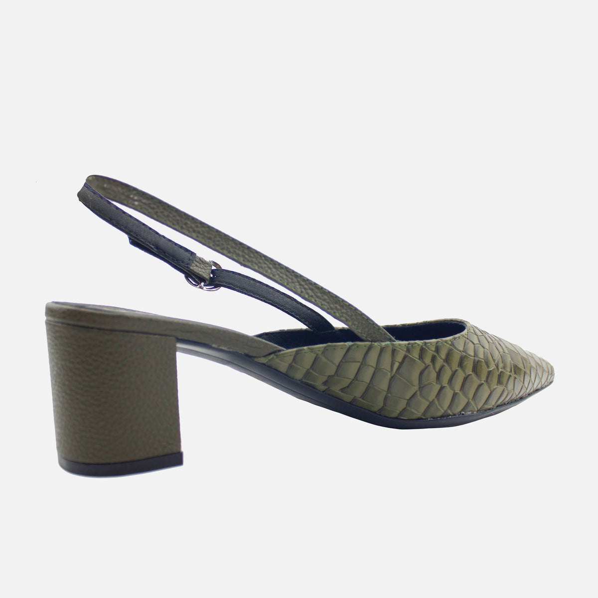 Tacones zahara de cuero para mujer - Verde