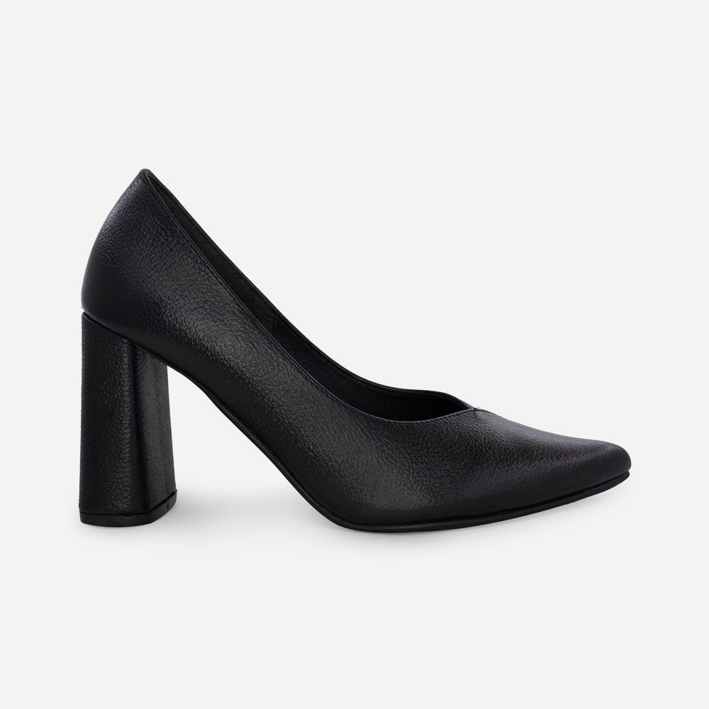 Tacones nayade de cuero para mujer - Negro