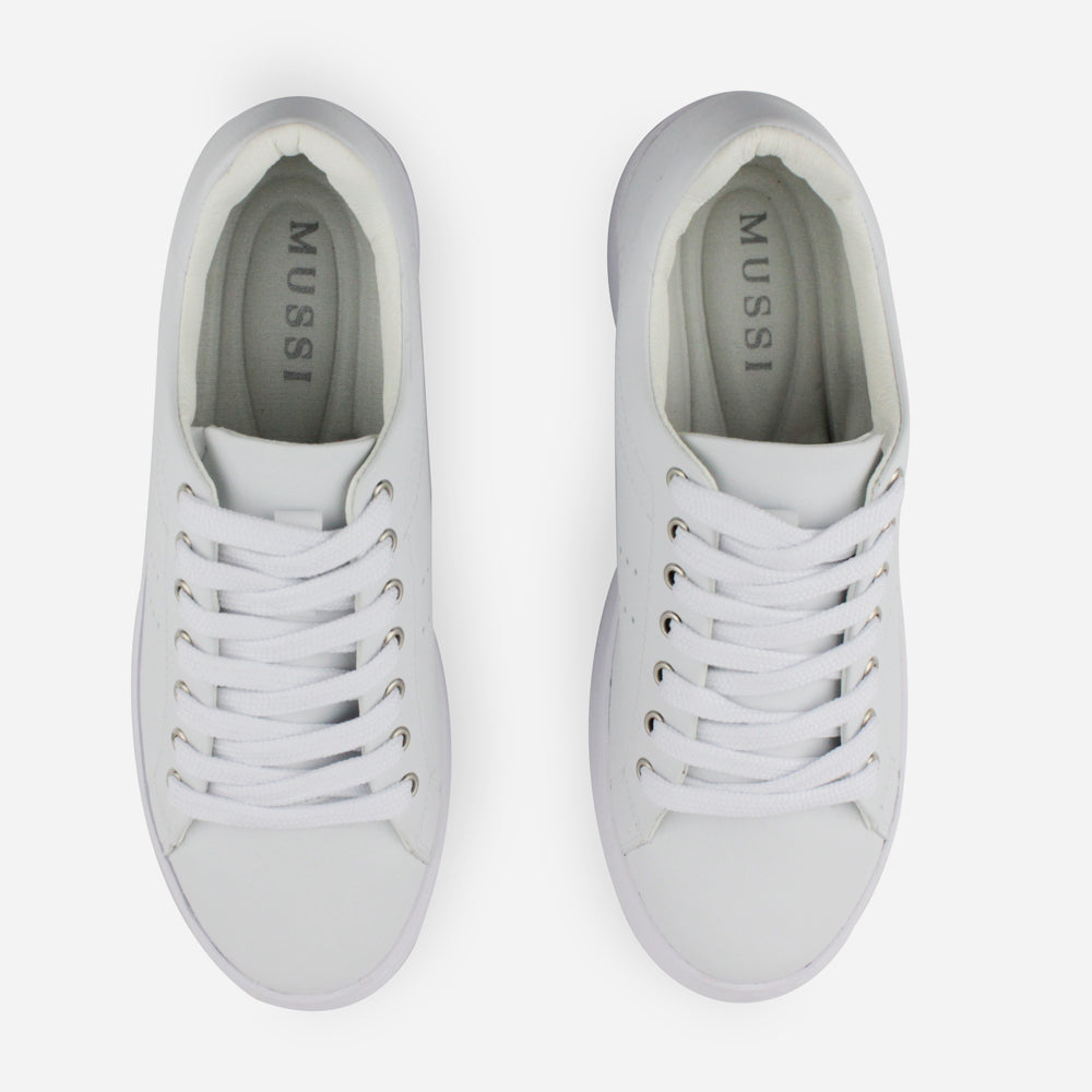 Tenis Sneakers alana de sintético para mujer - Blanco