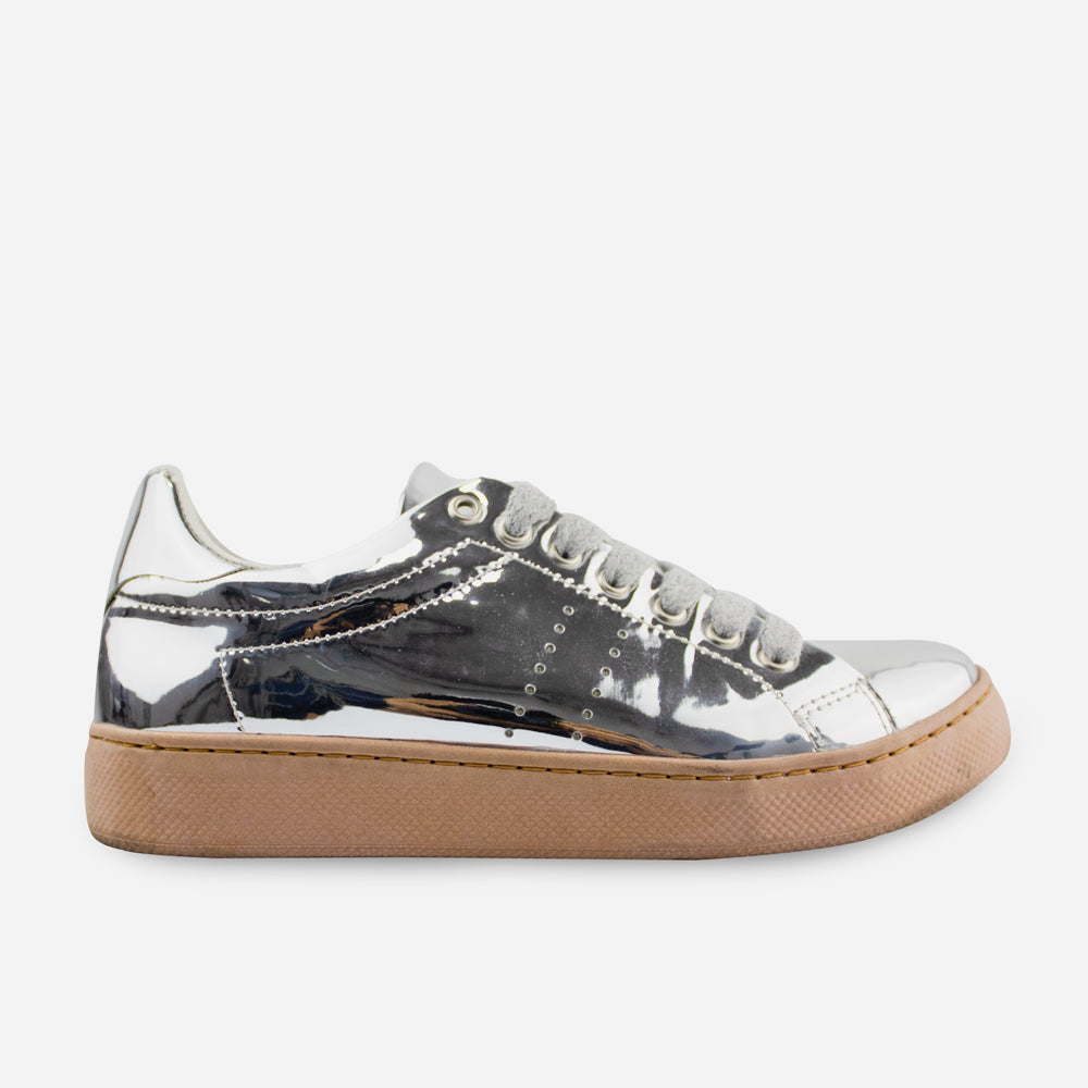 Tenis Sneakers alana de sintético para mujer - Plata