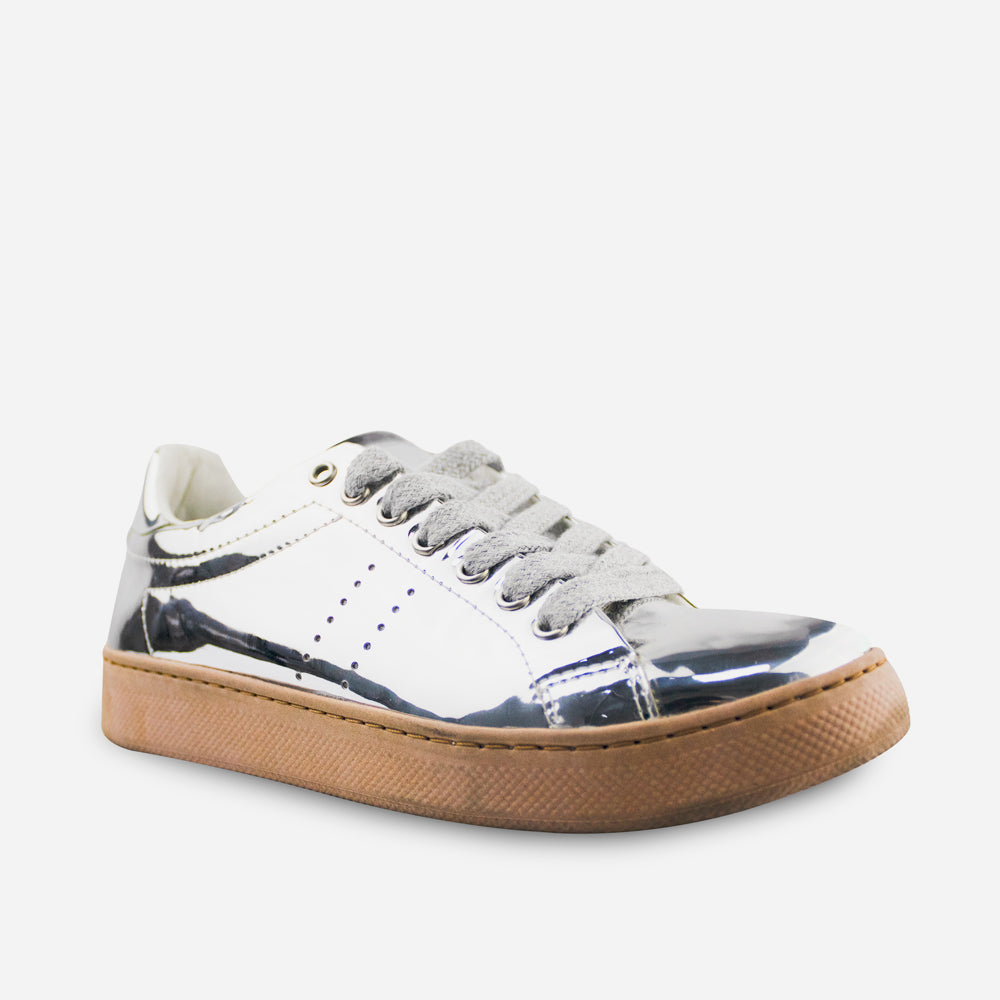 Tenis Sneakers alana de sintético para mujer - Plata