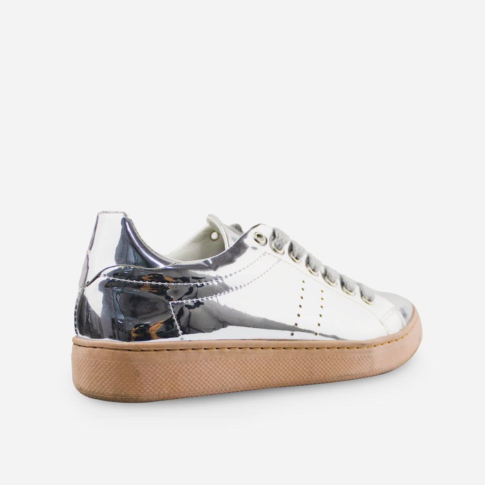 Tenis Sneakers alana de sintético para mujer - Plata