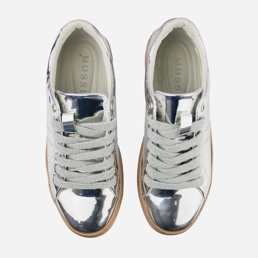 Tenis Sneakers alana de sintético para mujer - Plata