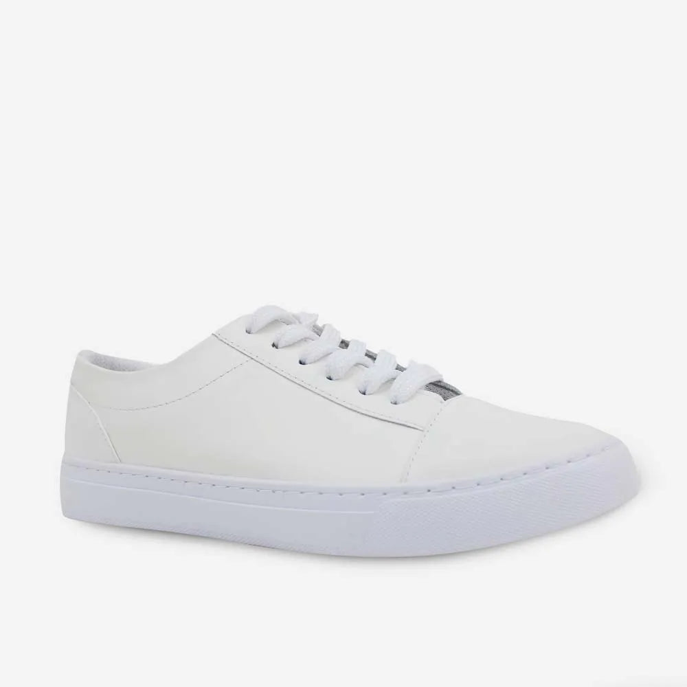 Tenis kay de cuero para mujer - Blanco