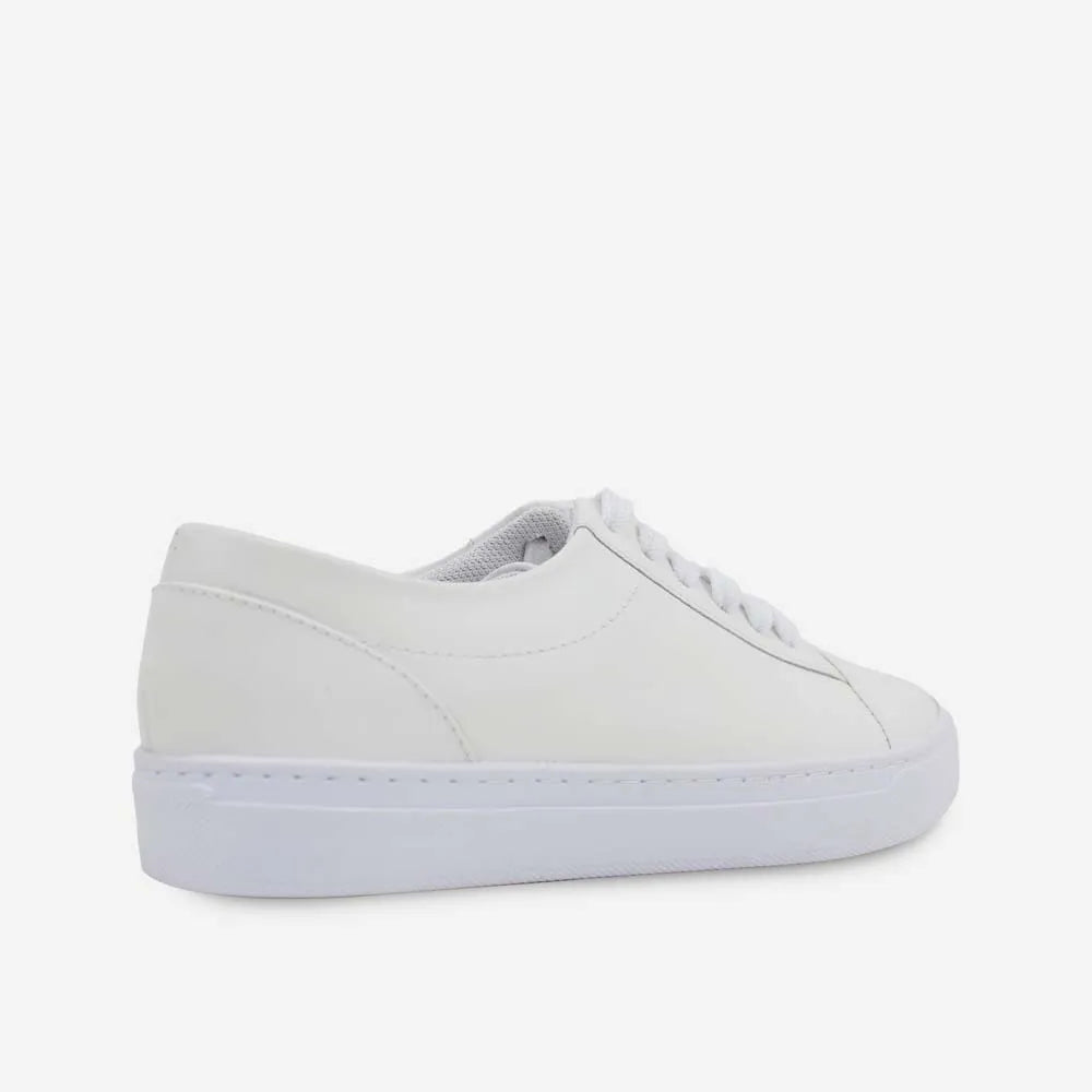 Tenis kay de cuero para mujer - Blanco