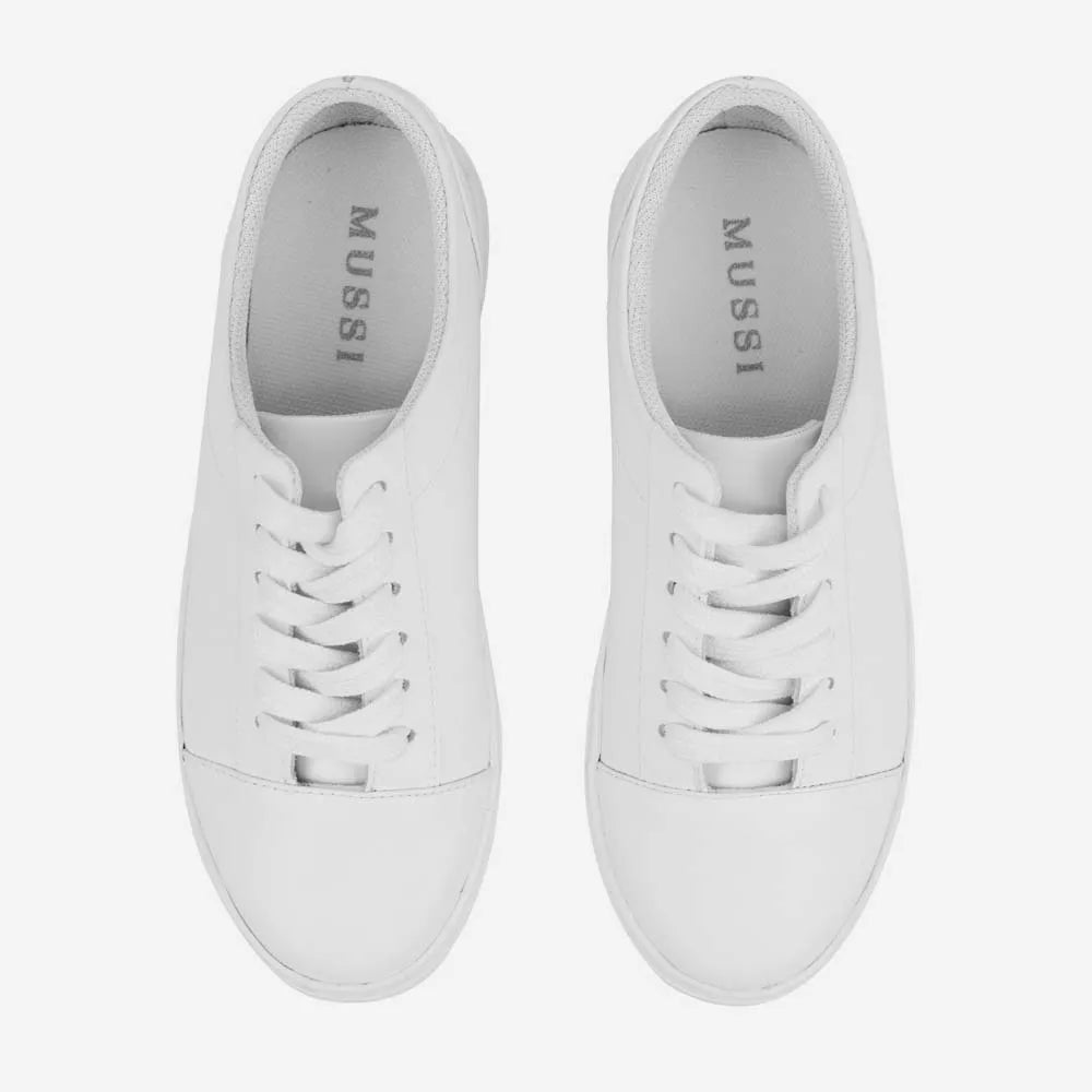 Tenis kay de cuero para mujer - Blanco