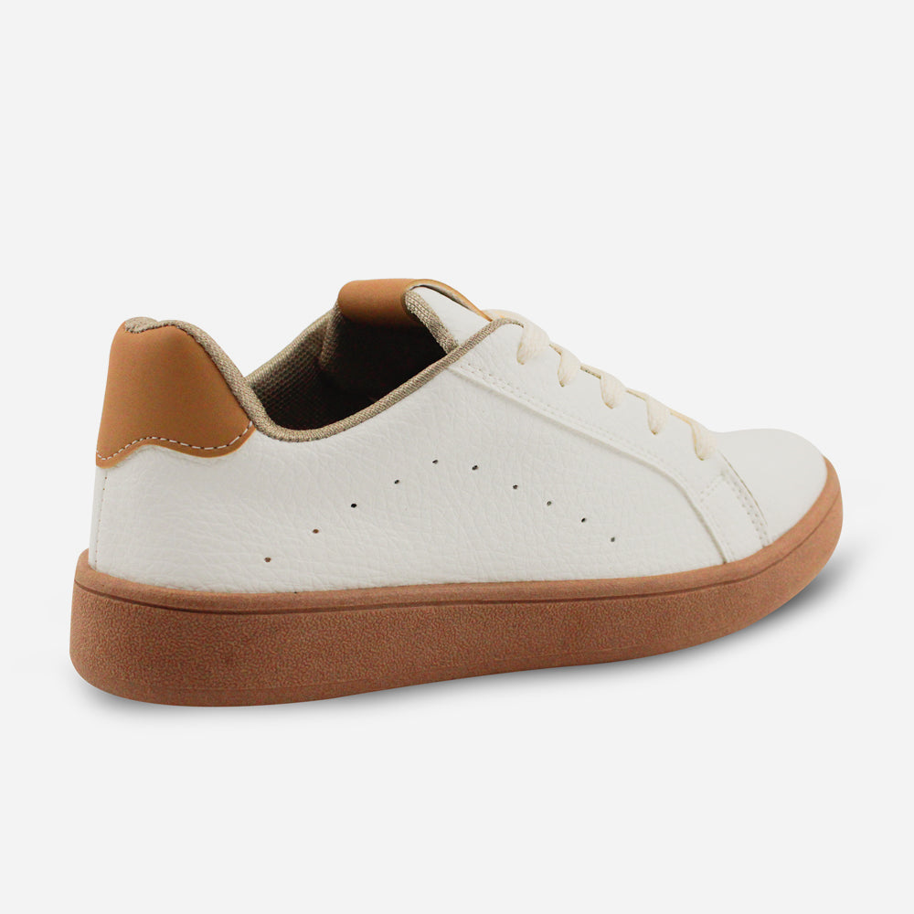 Tenis Sneakers lionetta de sintético para mujer - Hueso