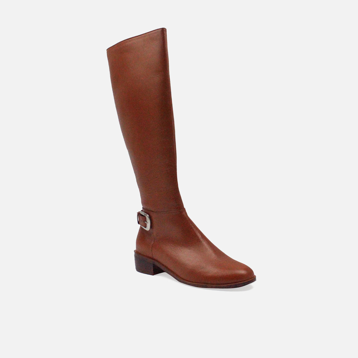 Bota plana rosabella de cuero para mujer - Miel