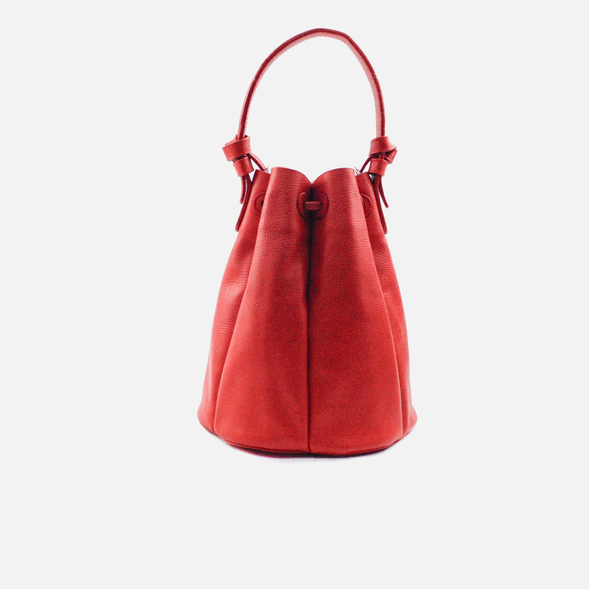 Bolso manos libres marie de cuero para mujer - Rojo