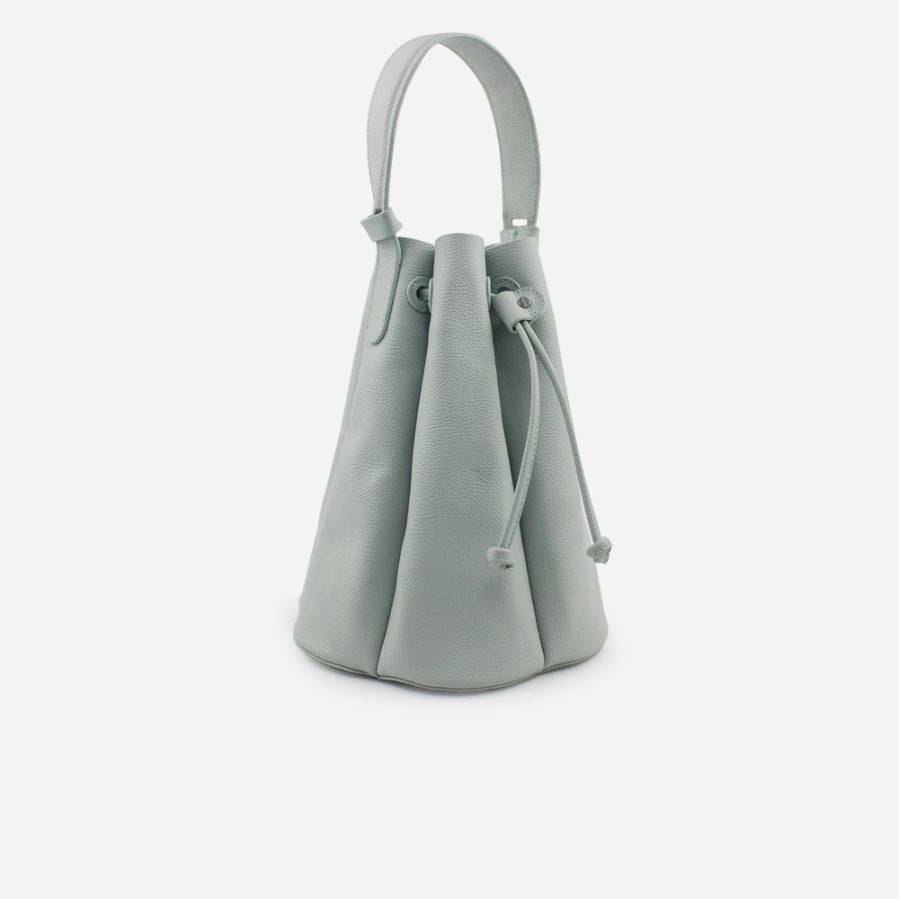 Bolso manos libres marie de cuero para mujer - Menta