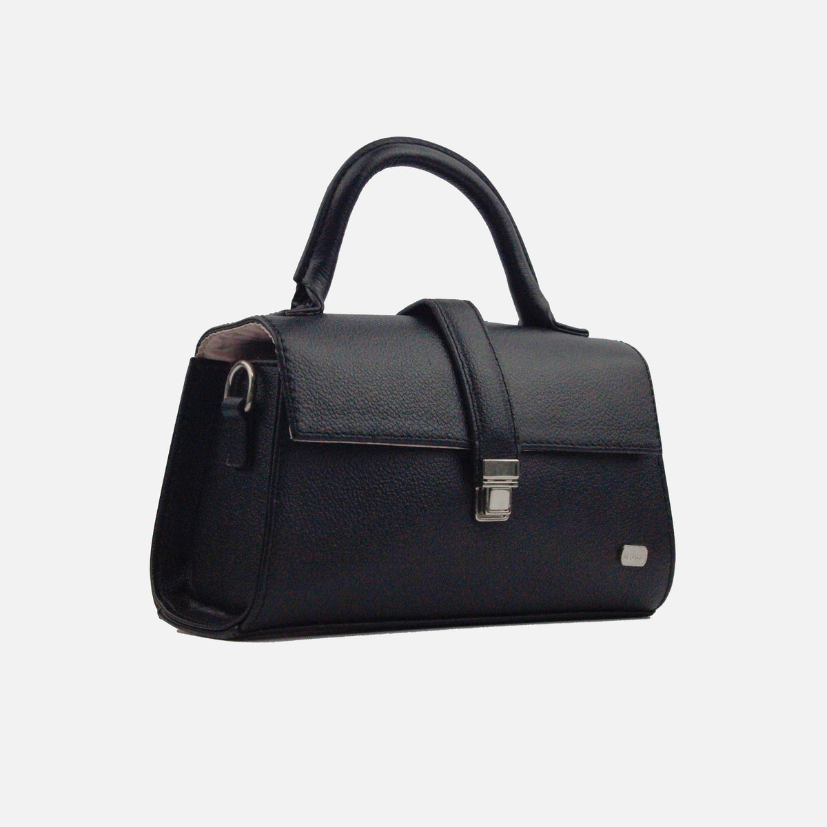 Bolso manos libres lise de cuero para mujer - Negro