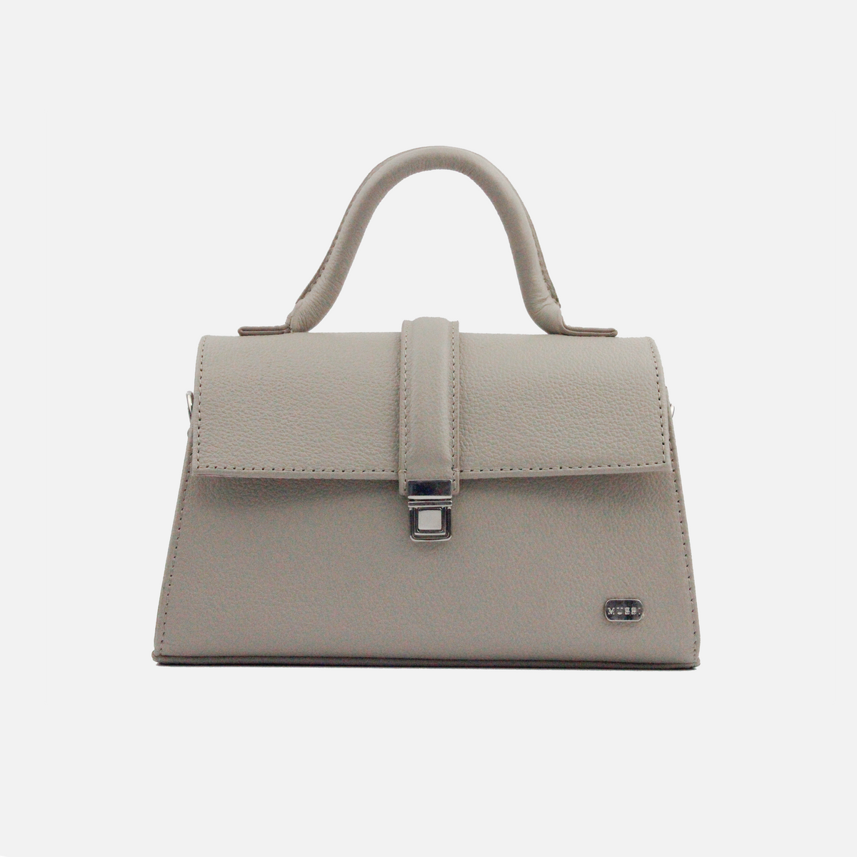 Bolso manos libres lise de cuero para mujer - Gris