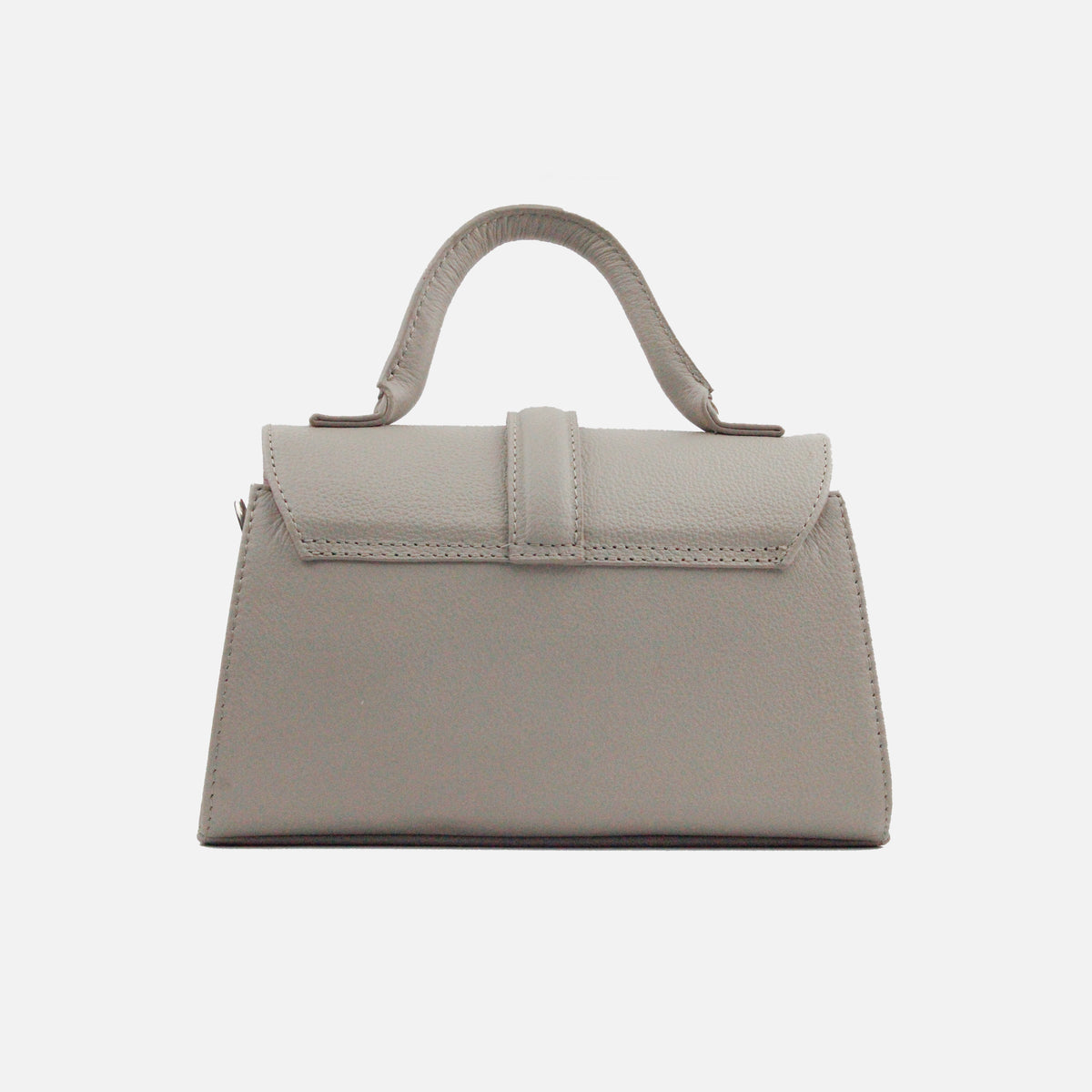 Bolso manos libres lise de cuero para mujer - Gris