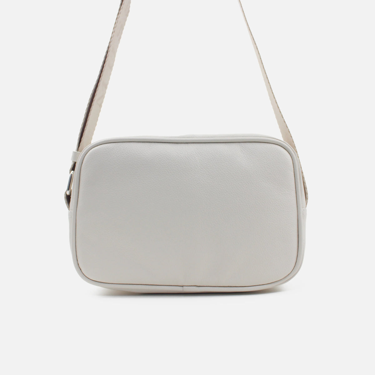 Bolso manos libres elia de cuero para mujer - Hueso