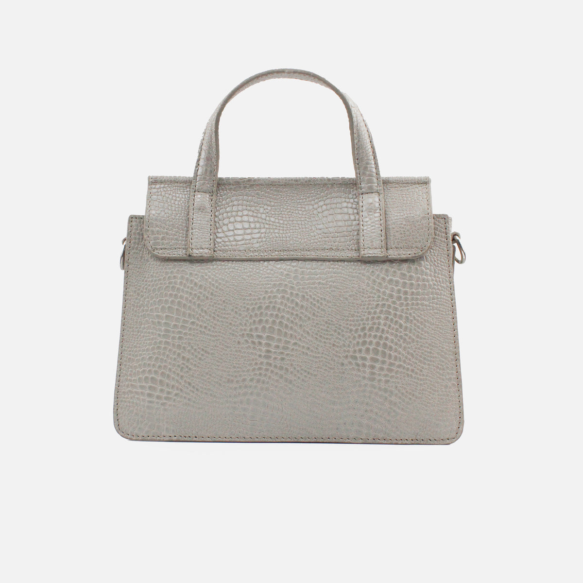 Bolso manos libres jade de cuero para mujer - Gris