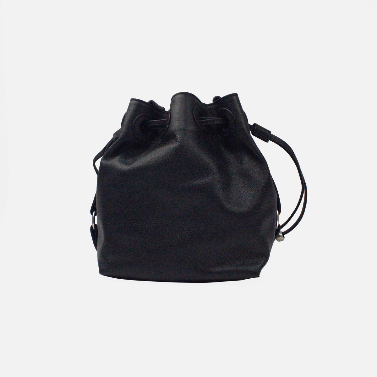 Bolso manos libres estelar de cuero para mujer - Negro