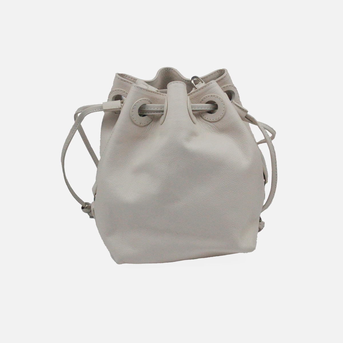 Bolso manos libres estelar de cuero para mujer - Hueso