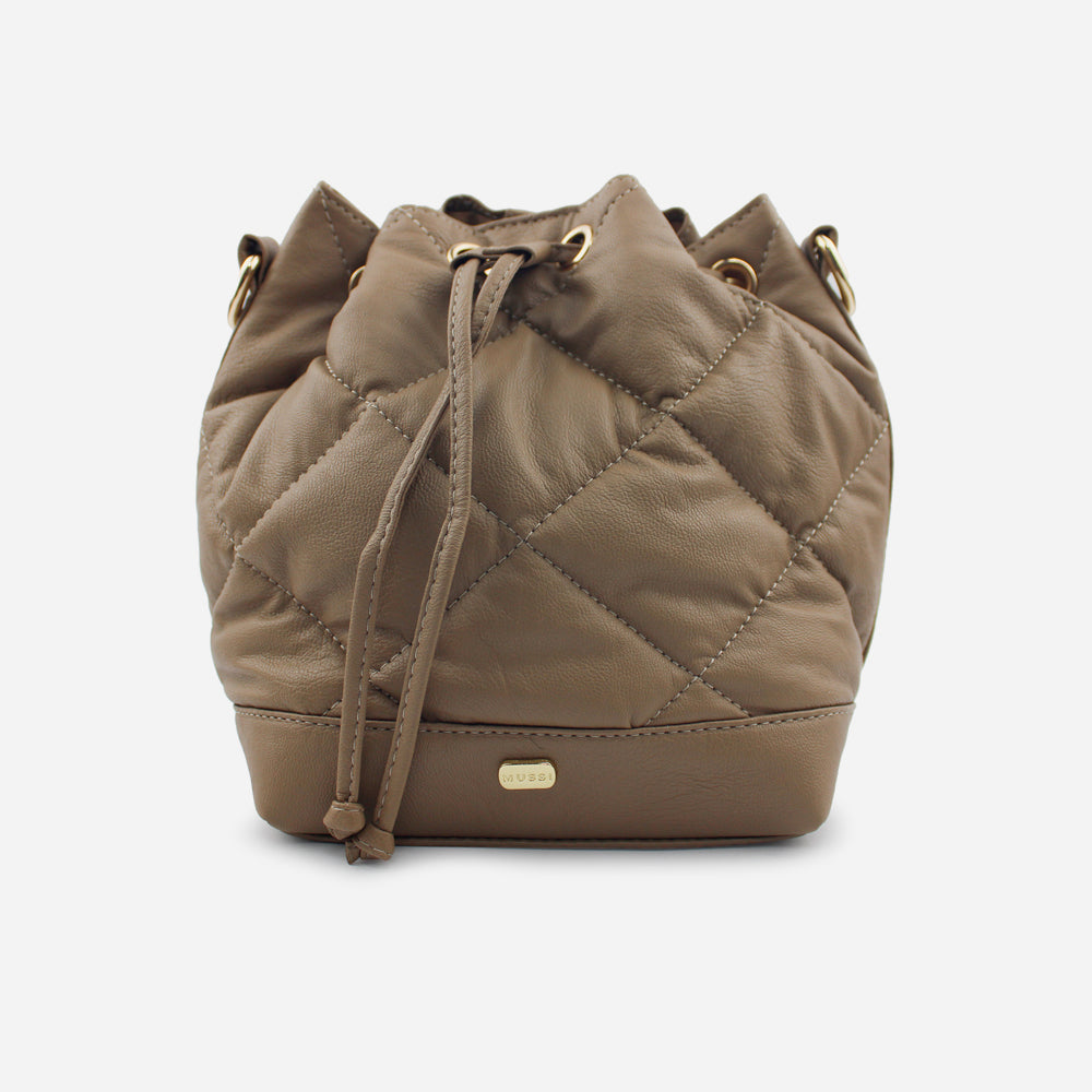 Bolso manos libres aura de sintético para mujer - Taupe