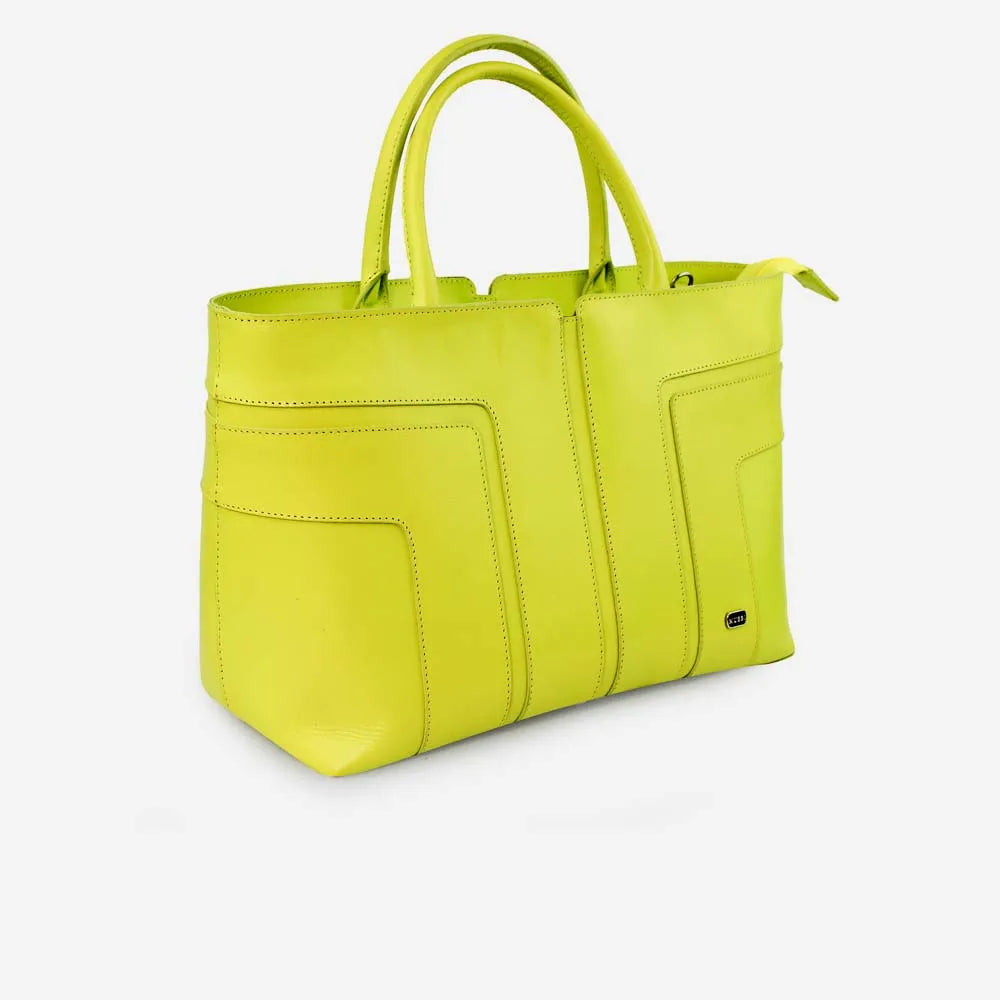 Cartera matilda de cuero para mujer - Verde