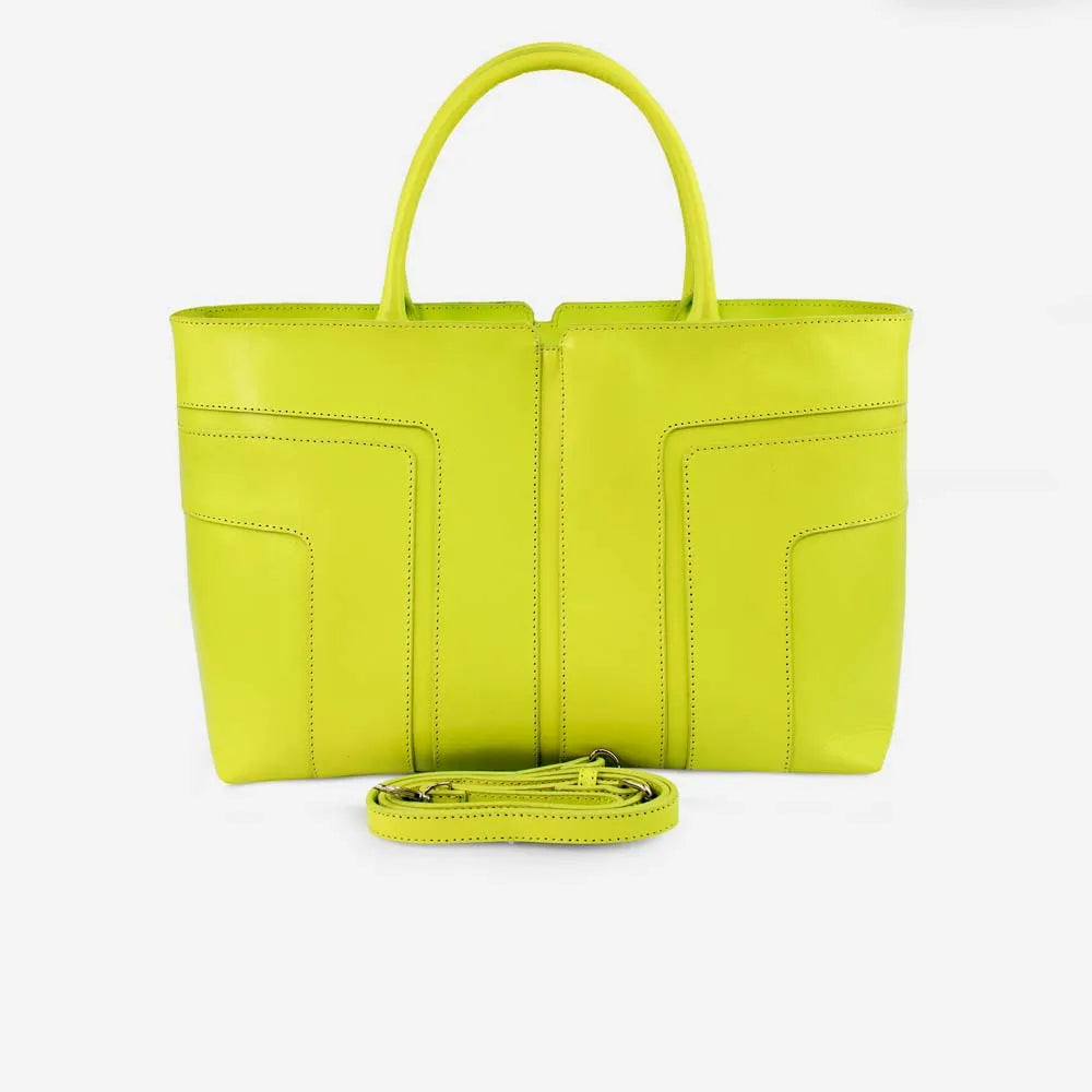 Cartera matilda de cuero para mujer - Verde