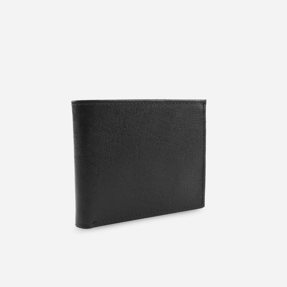 Billetera chelsea de cuero para hombre - Negro