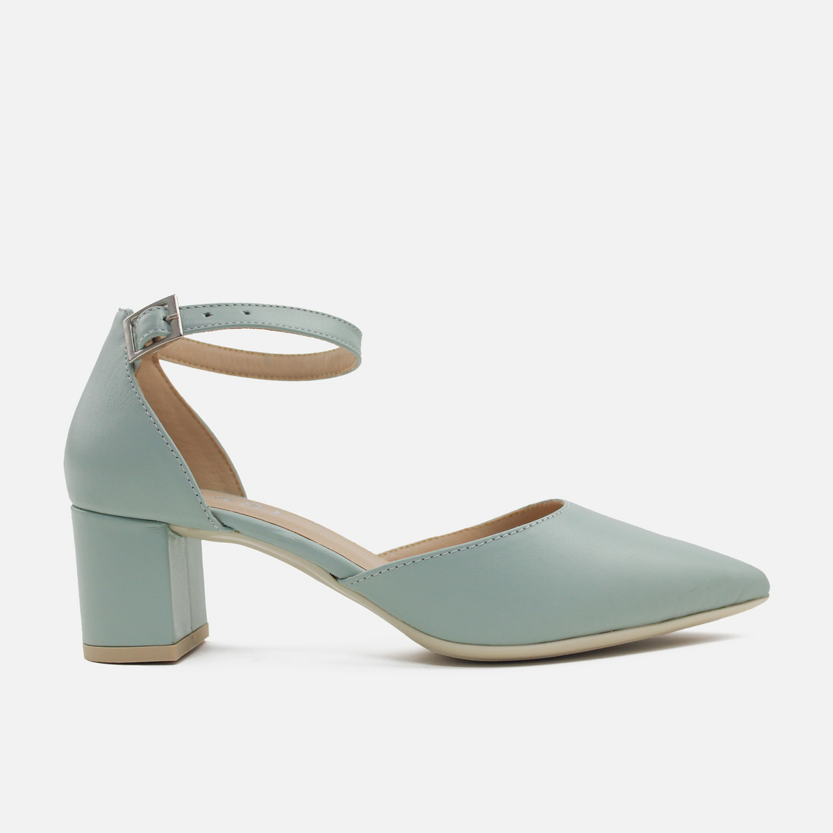 Tacones patrizia de cuero para mujer - Menta