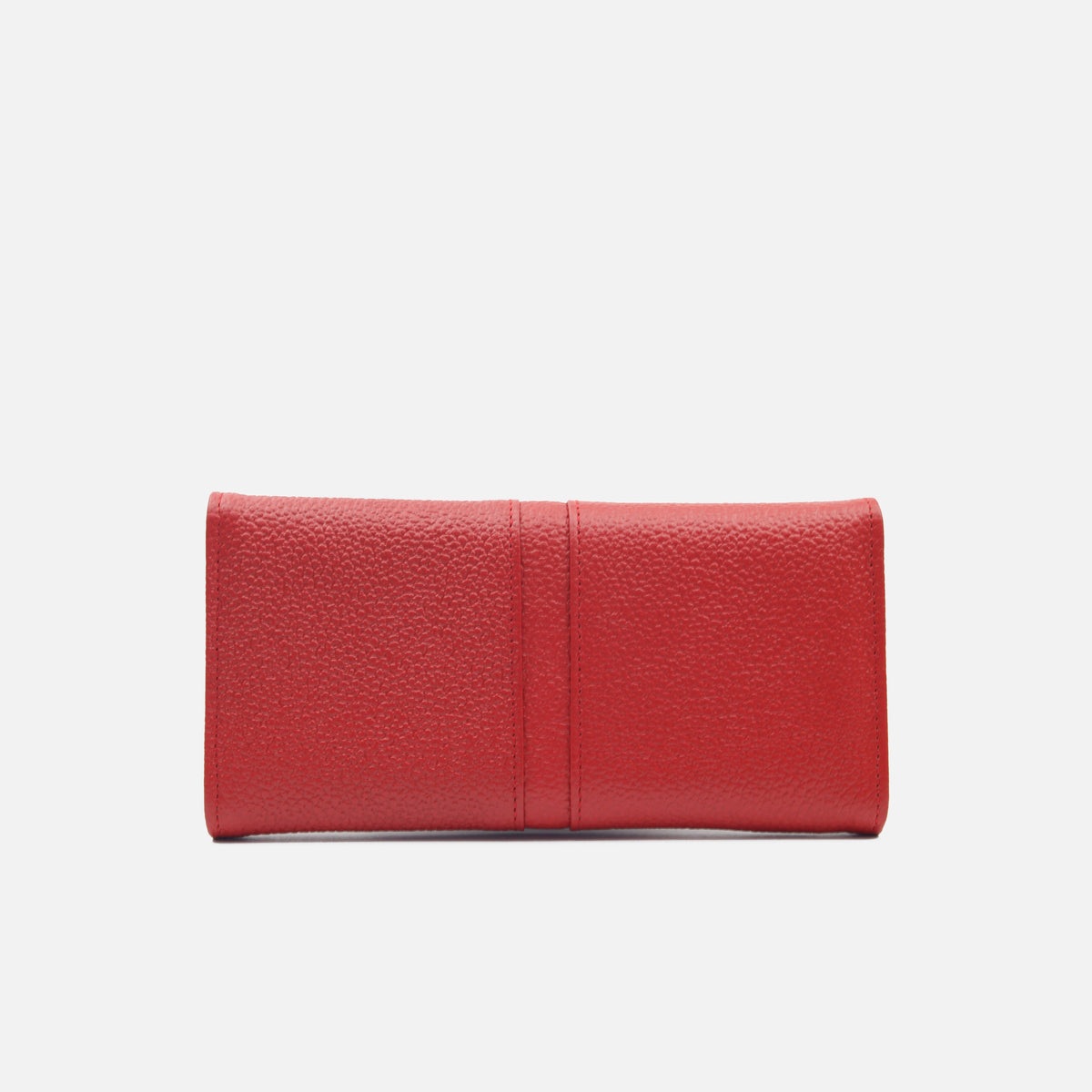 Billetera mili de cuero para mujer - Rojo