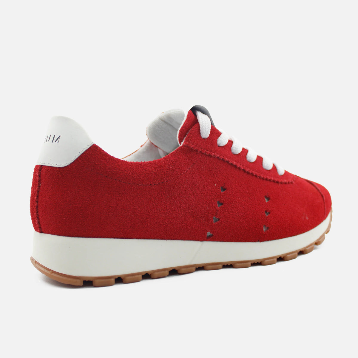 Tenis ema de cuero carnaza para mujer - Rojo