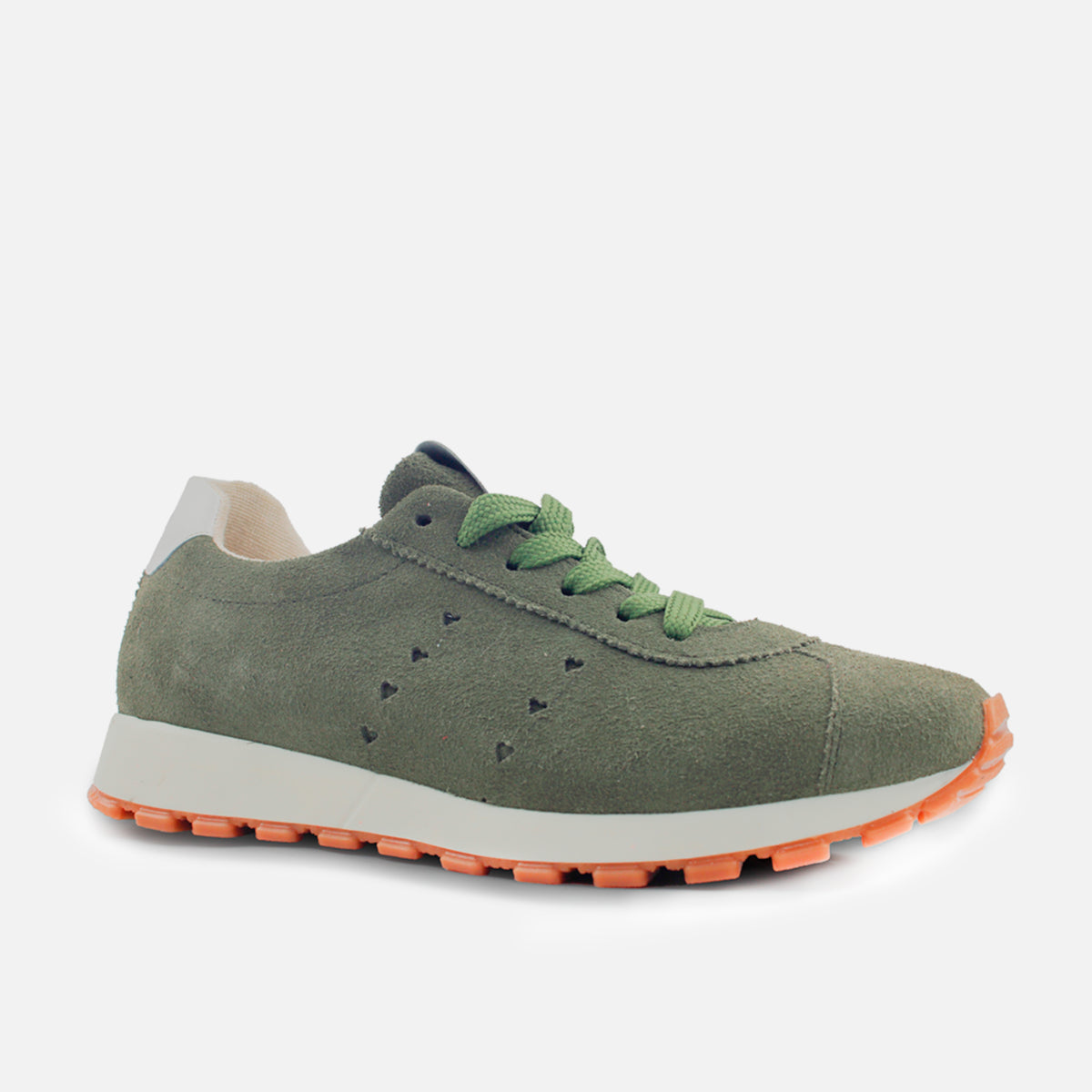 Tenis ema de cuero para mujer - Verde