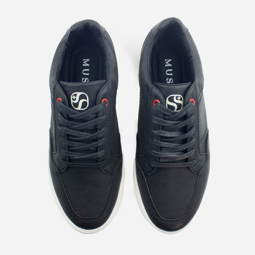 Tenis Sneakers cleo de sintético para hombre - Negro