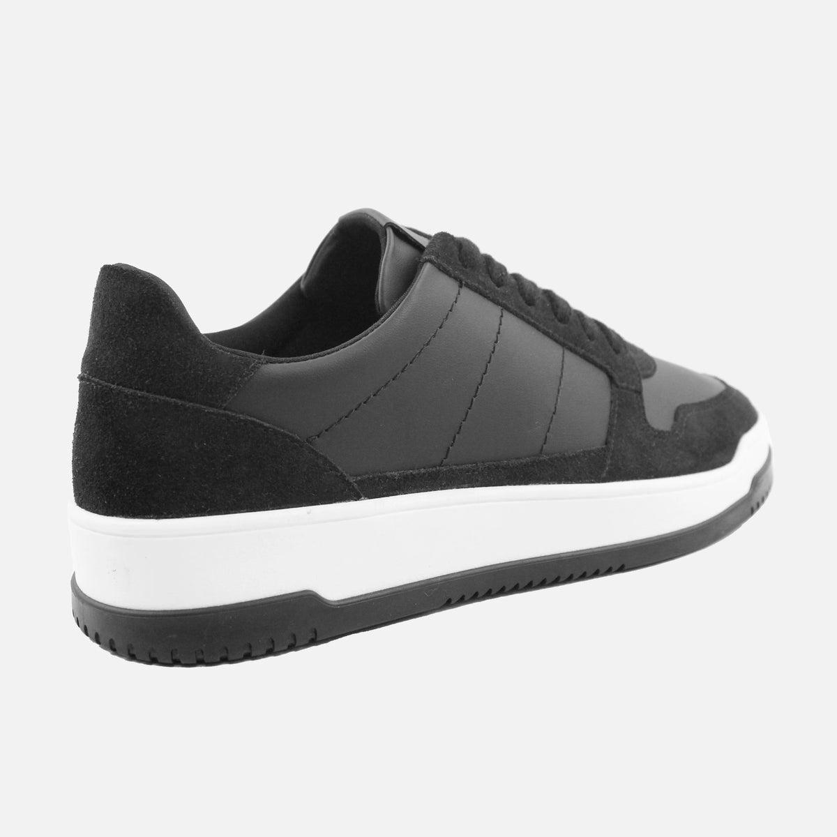 Tenis ava de cuero para hombre - Negro