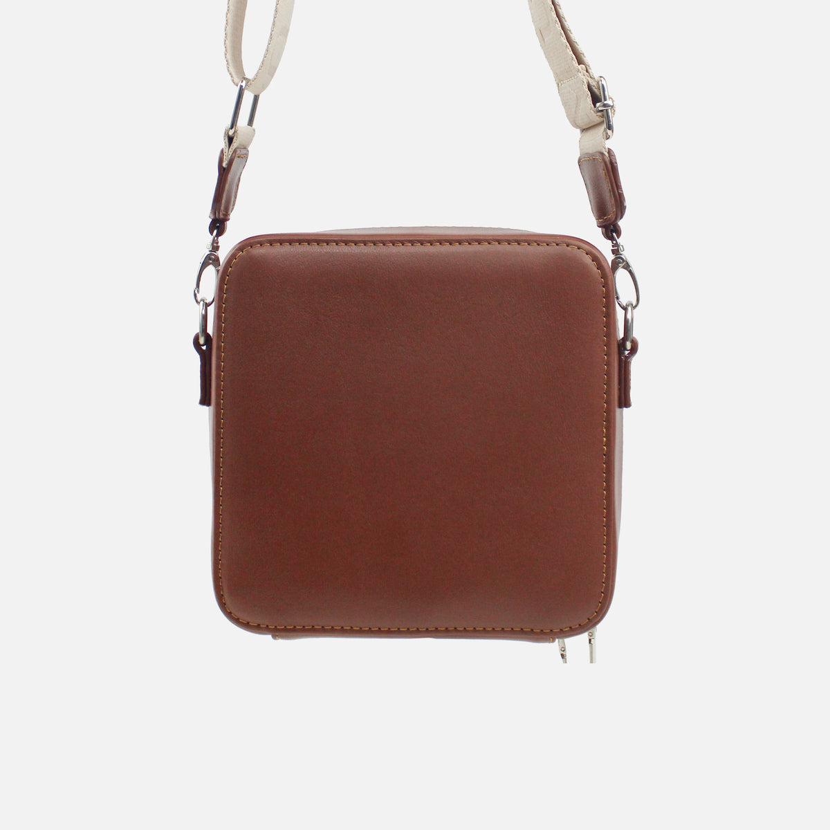 Bolso manos libres lia de cuero para mujer - Miel