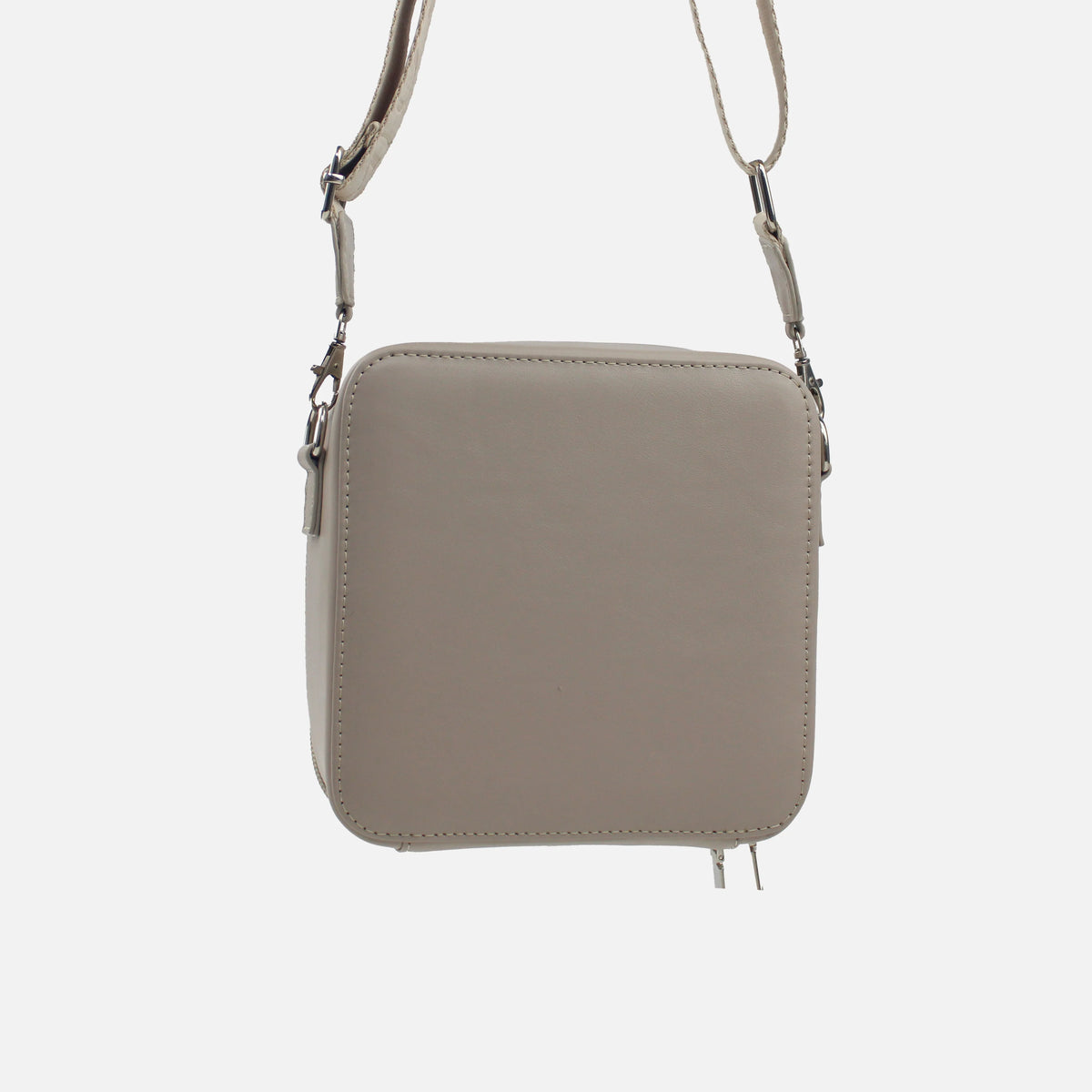 Bolso manos libres lia de cuero para mujer - Nude