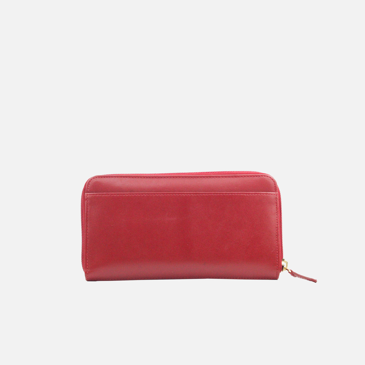 Billetera luisella de cuero para mujer - Rojo