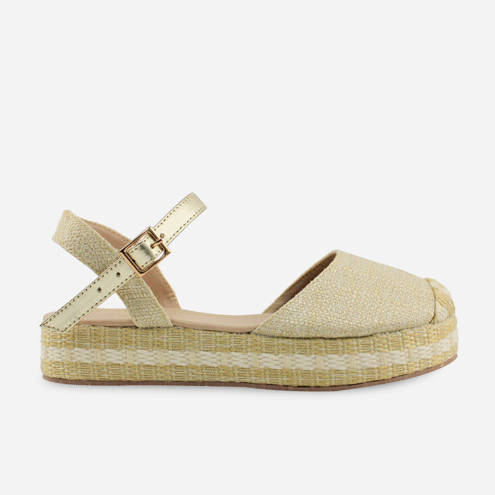 Sandalia espadrilla madonna de sintético para mujer - Beige