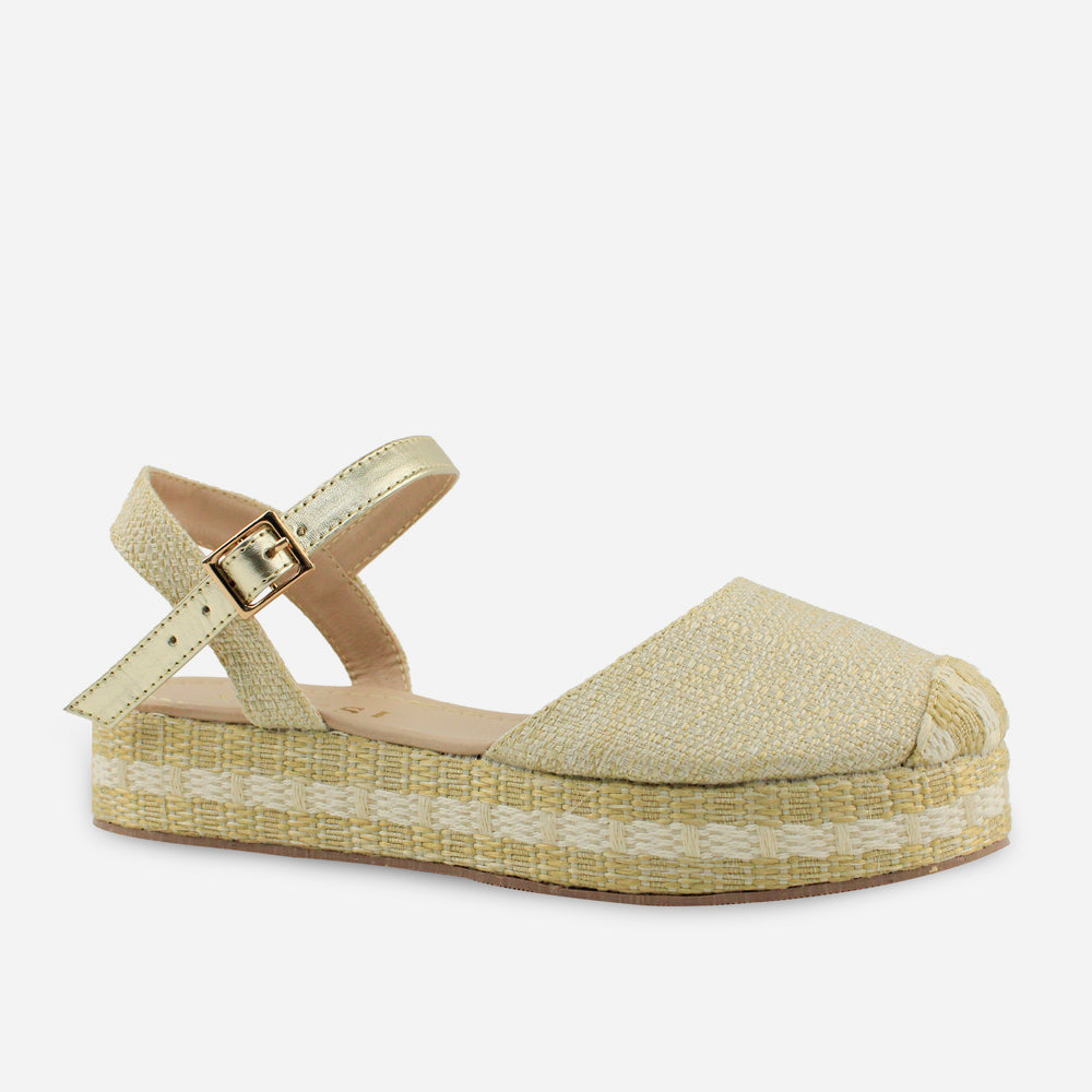 Sandalia espadrilla madonna de sintético para mujer - Beige