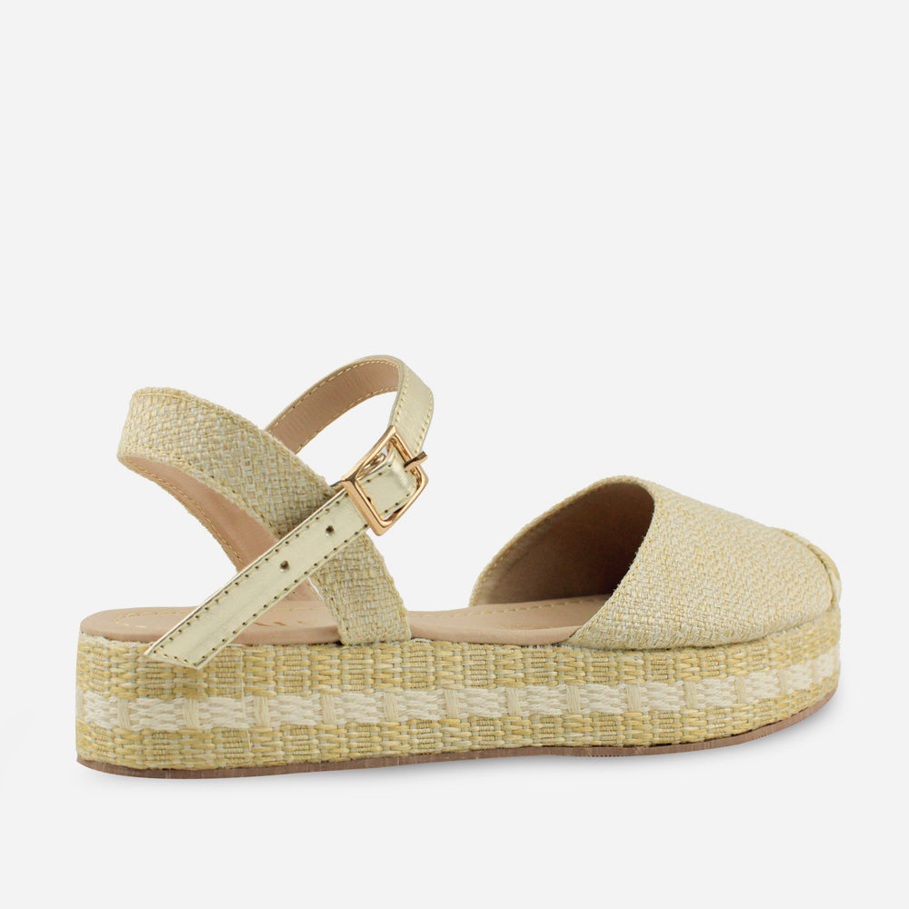 Sandalia espadrilla madonna de sintético para mujer - Beige