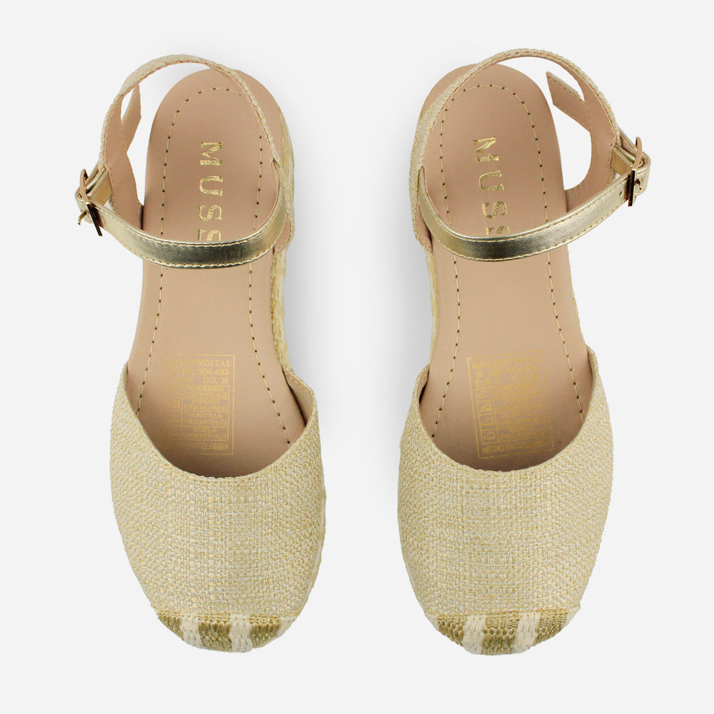 Sandalia espadrilla madonna de sintético para mujer - Beige