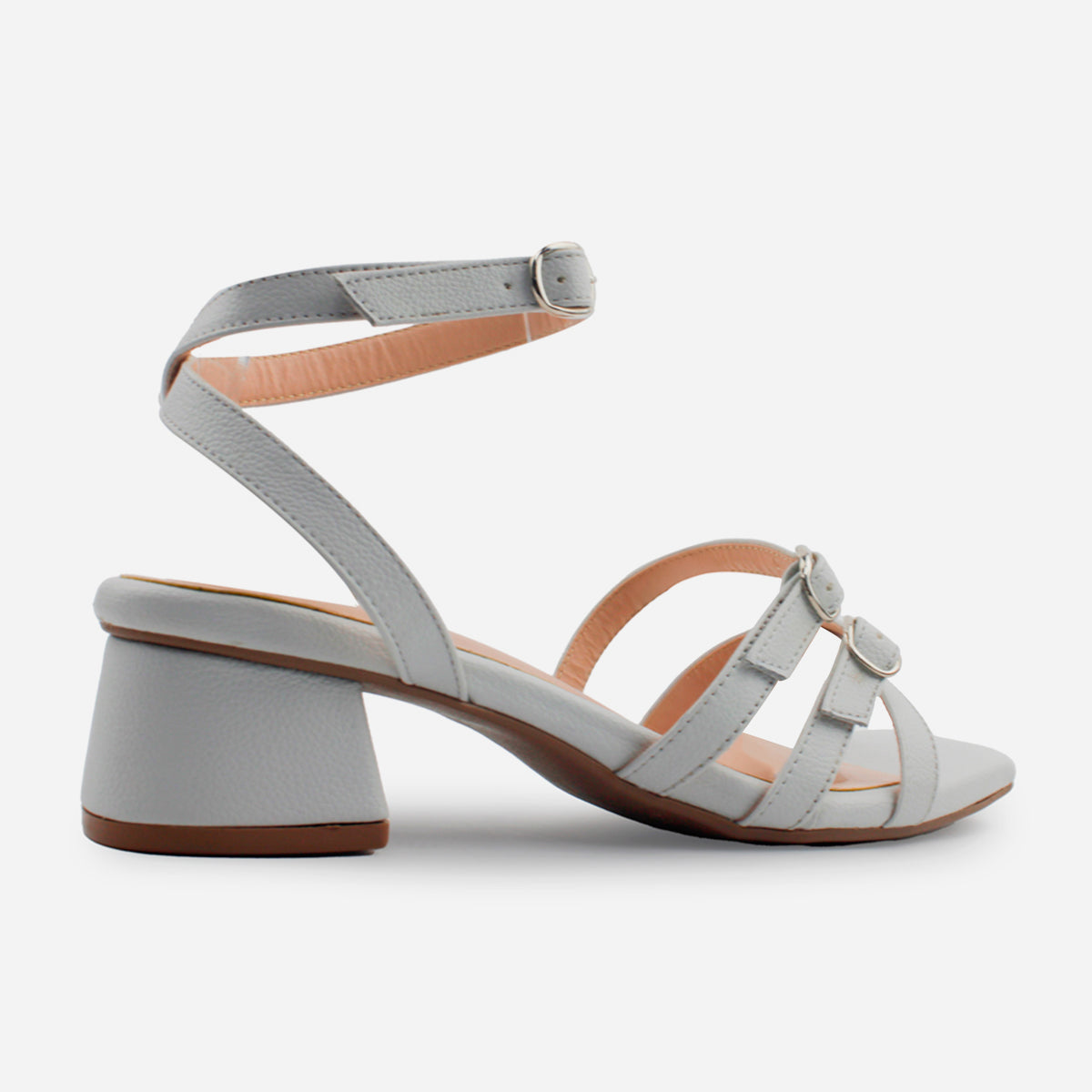 Sandalia tacon livia de sintético para mujer - Gris