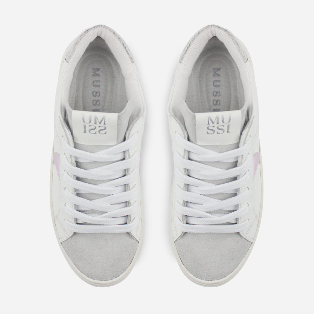 Tenis Sneakers andromeda de cuero para mujer - Morado