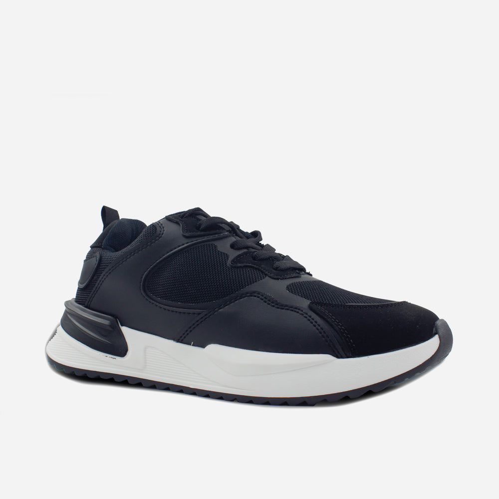 Tenis Sneakers franco de sintético para hombre - Negro