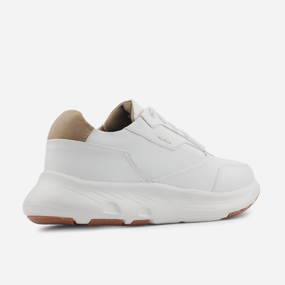 Tenis Sneakers frederick de cuero para hombre - Blanco