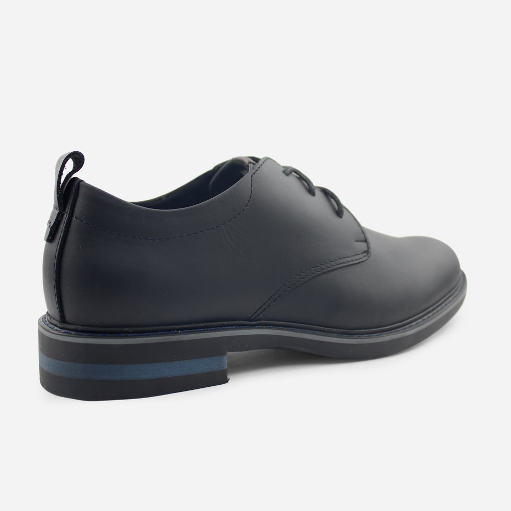 Tenis Oxfords oliver de cuero para hombre - Negro