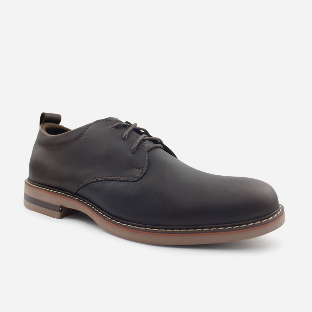 Tenis Oxfords oliver de cuero para hombre - Café