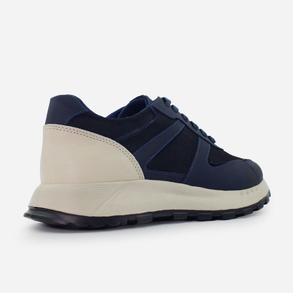 Tenis Sneakers nina de cuero para hombre - Azul